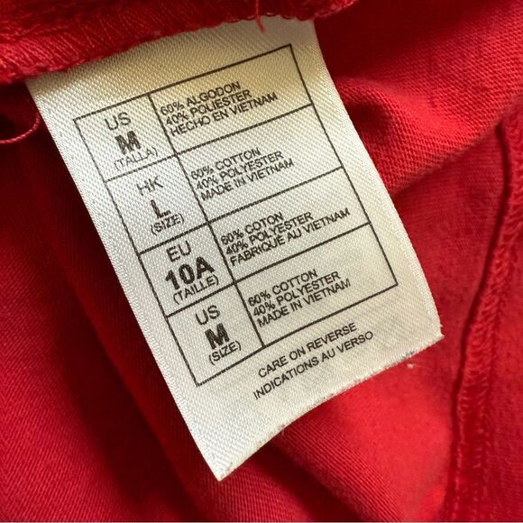 Disneyland Parks Minnie Mouse Red Black Shirt Girls Medium - Picture 6 of 6